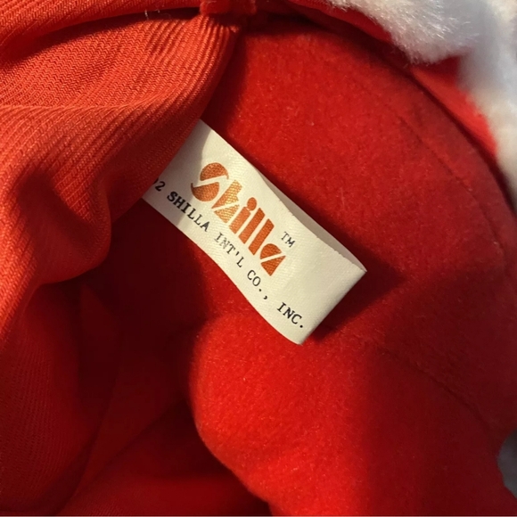 Vintage 1992 Shilla Plush Stuffed Animal Christmas Santa Bear Red Plaid Outfit - Picture 5 of 5